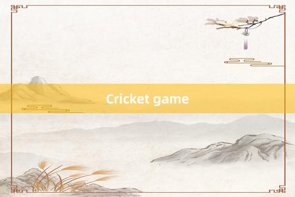 Cricket game