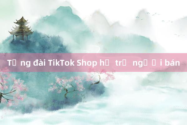 Tổng đài TikTok Shop hỗ trợ người bán