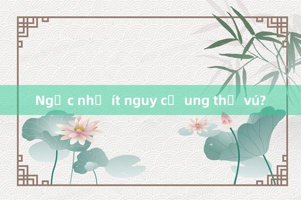 Ngực nhỏ ít nguy cơ ung thư vú?