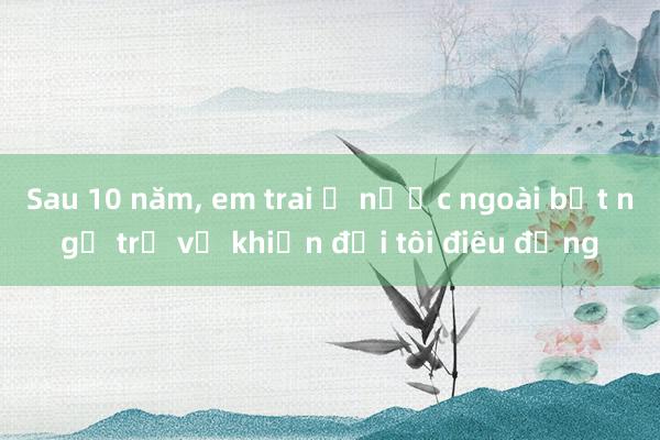 Sau 10 năm， em trai ở nước ngoài bất ngờ trở về khiến đời tôi điêu đứng